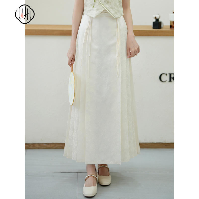 固执长款中国风提花马面裙