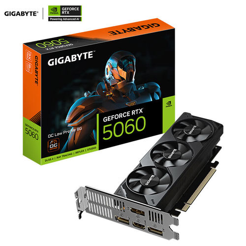 技嘉GV-N5060OC-8GL 半高刀卡ITX迷你台式机电脑电竞游戏显卡