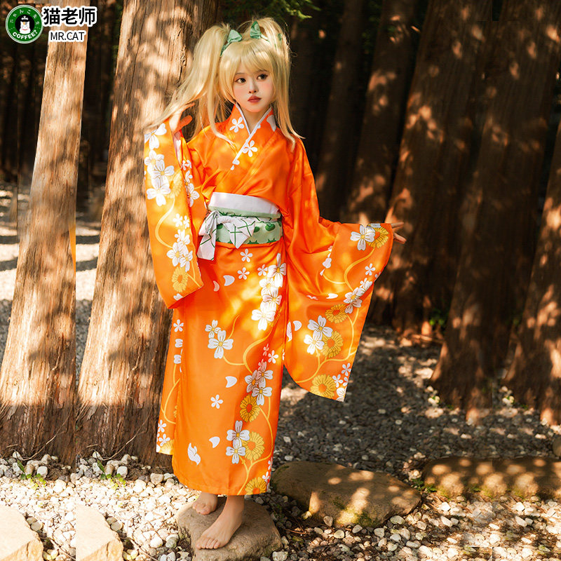 猫老师弹丸论破2西园寺日寄子cosplay服装女和服全套装动漫展衣服
