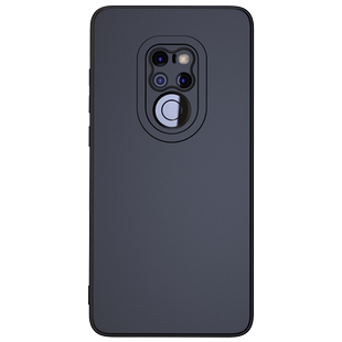 适用华为Mate20手机壳mete20pro保护套直边meat系列磨砂hma一al00新款aloo软壳meta男LYA魅特proud外壳后壳黑