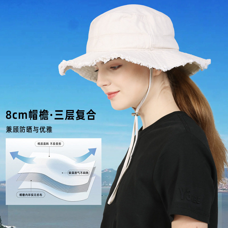 outfly流苏户外韩版春夏季宽防晒