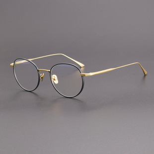 汪小菲同款增永同款眼镜架日本手工圆框简约复古近视眼镜框WRIGHT