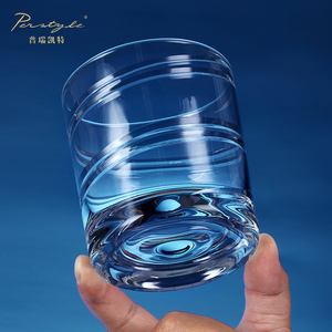 普瑞凯特水晶玻璃刻画威士忌酒杯