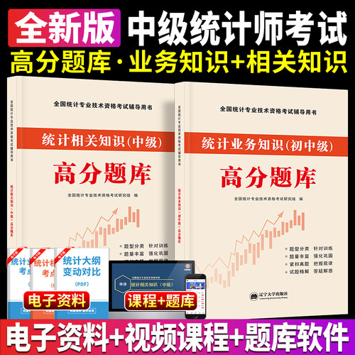 现货正版2025年初级统计师教材