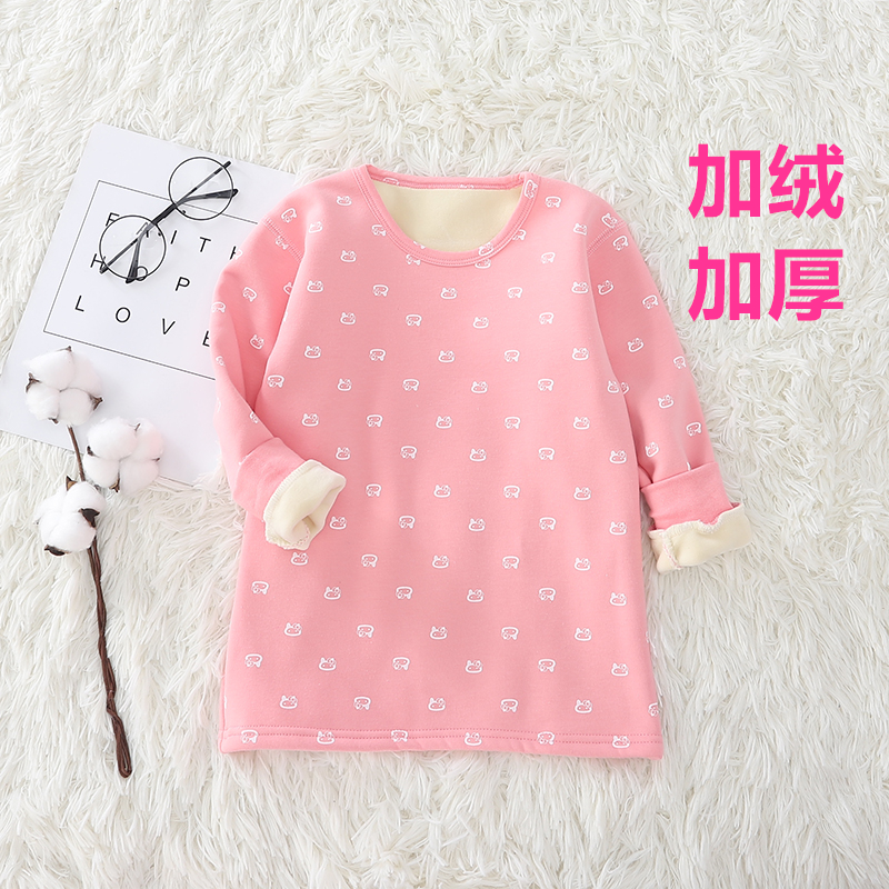 文波单上衣加绒加厚纯棉保暖冬季