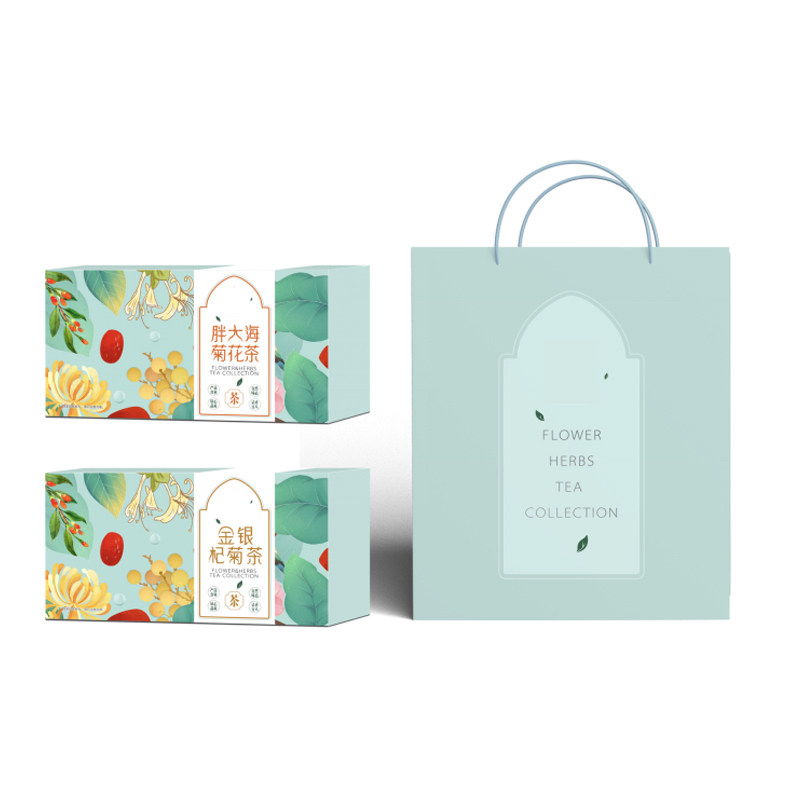 半亩良田半亩川  花果茶 胖大海菊花茶2种茶包组合360g 金银杞菊