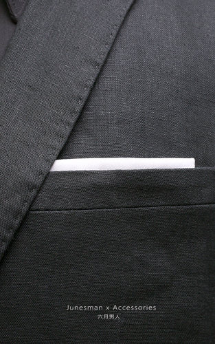 免折低调白！商务胸巾西服口袋巾