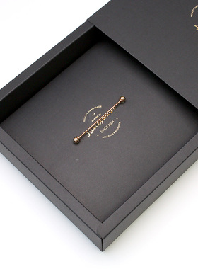 使徒行者！ 六月男人 手工制 商务正装领针男士衬衫领口针棒 礼盒