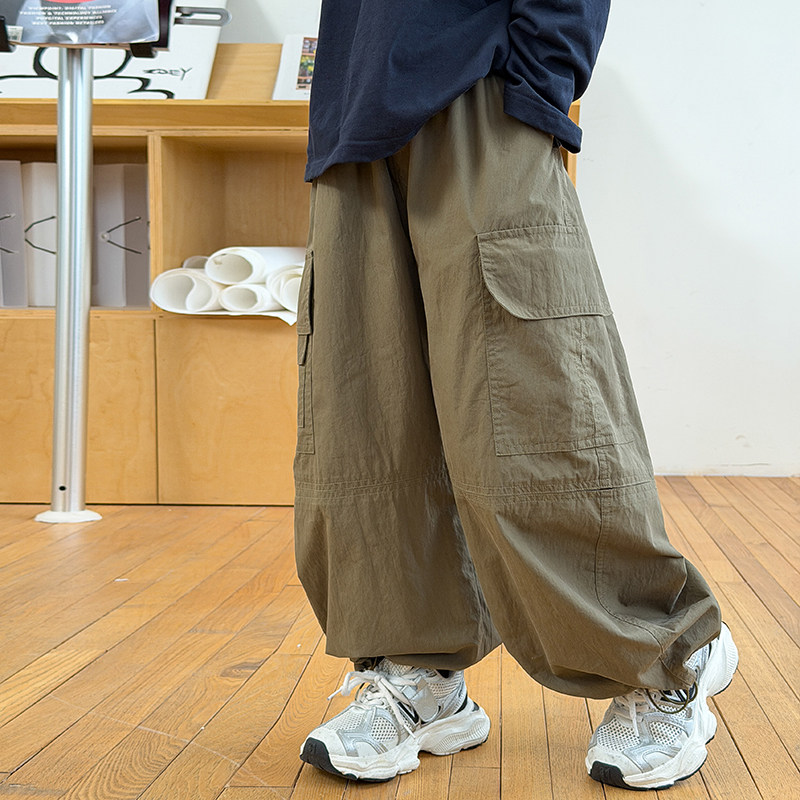 男童裤子儿童工装裤2026春季新款童装薄款休闲裤男孩潮酷春装长裤