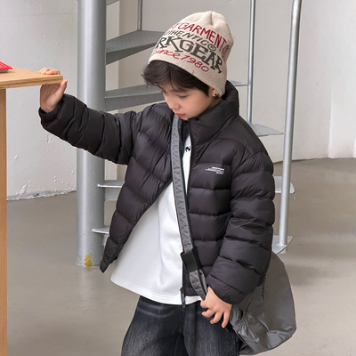 男童轻薄短款排骨内胆羽绒服外套