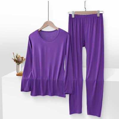 莫代尔加肥加大保暖套装