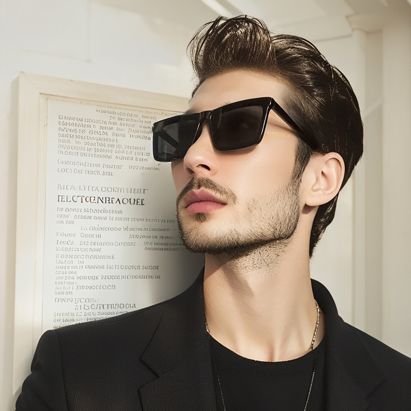 个性长方形墨镜登山骑行防强光防晒太阳镜偏光开车钓鱼男女眼镜潮