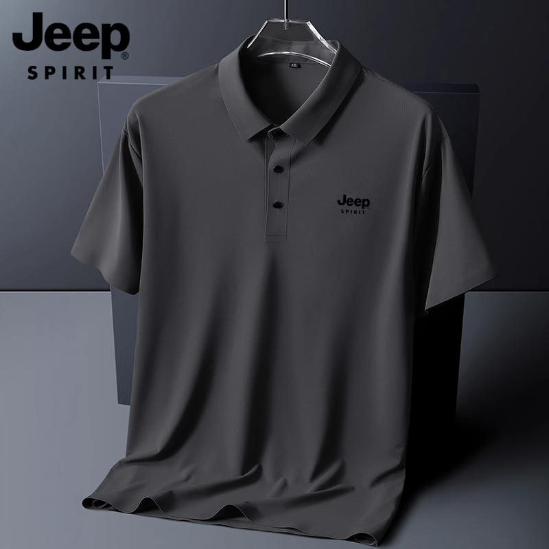 JEEP吉普冰丝高端Polo衫男士薄款