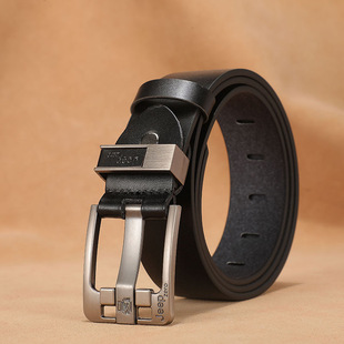 Mens Waist Belt Men Belts Leather Man For Jeans Black Male1