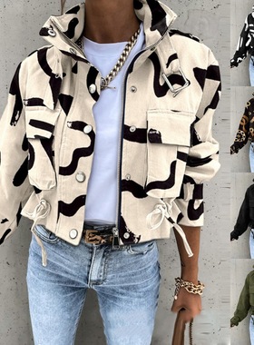 ladies Autumn coat tops clothes women short jacket女短款上衣