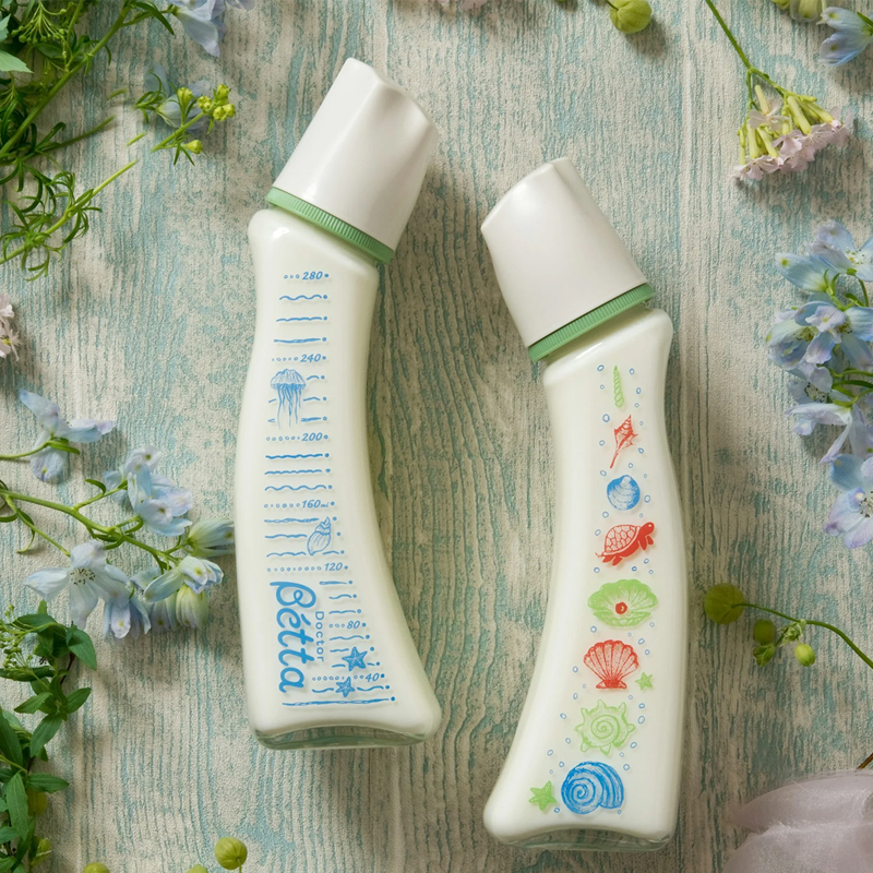 日本betta蓓特玻璃奶瓶智能/宝石200ml 240ml标准口径婴儿弧形