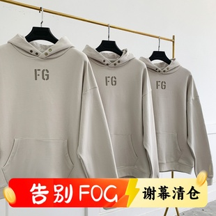 FOG第七季 棉男女秋冬潮牌外套 主线FG富贵植绒卫衣高街宽松连帽衫