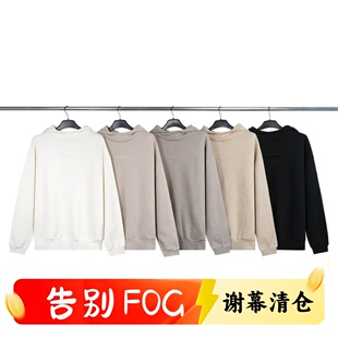 FOG复线ESSENTIALS连帽卫衣云系列高街宽松加绒休闲帽衫 男女同款