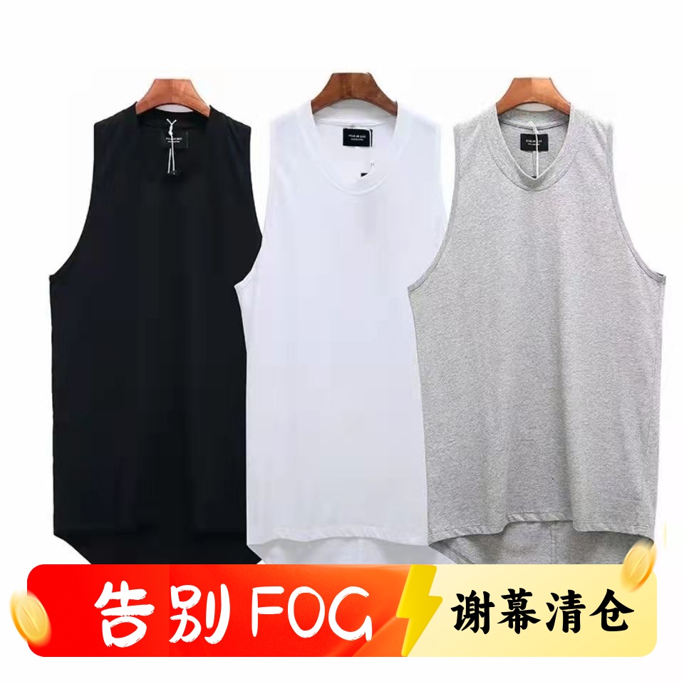 FOG打底背心不规则无袖T恤