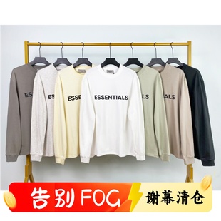 男女 打底衫 FOG复线ESSENTIALS字母印花长袖 高街宽松休闲T恤秋冬季