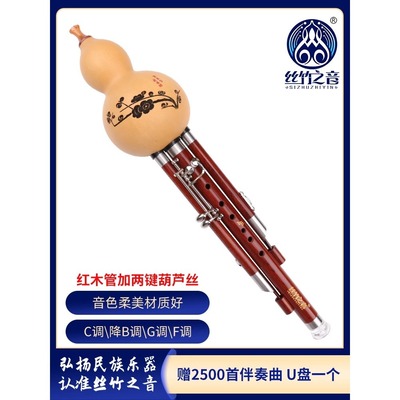 丝竹之音七孔葫芦丝加两键c降b调f调g调专业演奏型成人黑檀管乐器