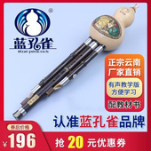 蓝孔雀葫芦丝紫竹专业演奏型c调 降b调D F儿童成人初学云南乐器