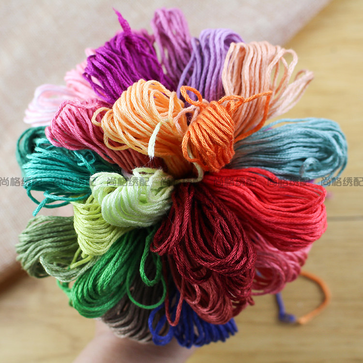 CROSS STITCH DIY EMBROIDERY THREAD 6 STRANDS MENDING HANDMADE COTTON THREAD TOOL SET [ ]