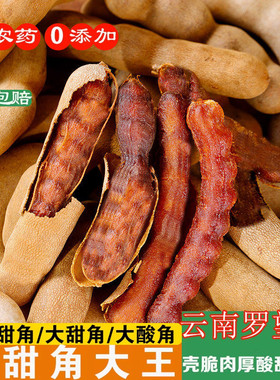 5斤酸角云南特产酸甜角干云南小零食泰国版纳罗望带壳休闲大甜角