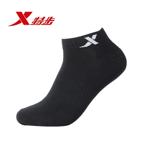 Xtep, летние гольфы, хлопковые черные комфортные мягкие дышащие носки