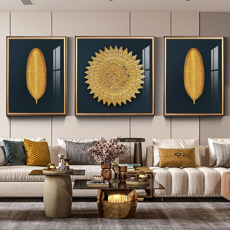 速发家大业大客厅装饰画立奢沙发背墙景挂画高档轻体实物墙画大气