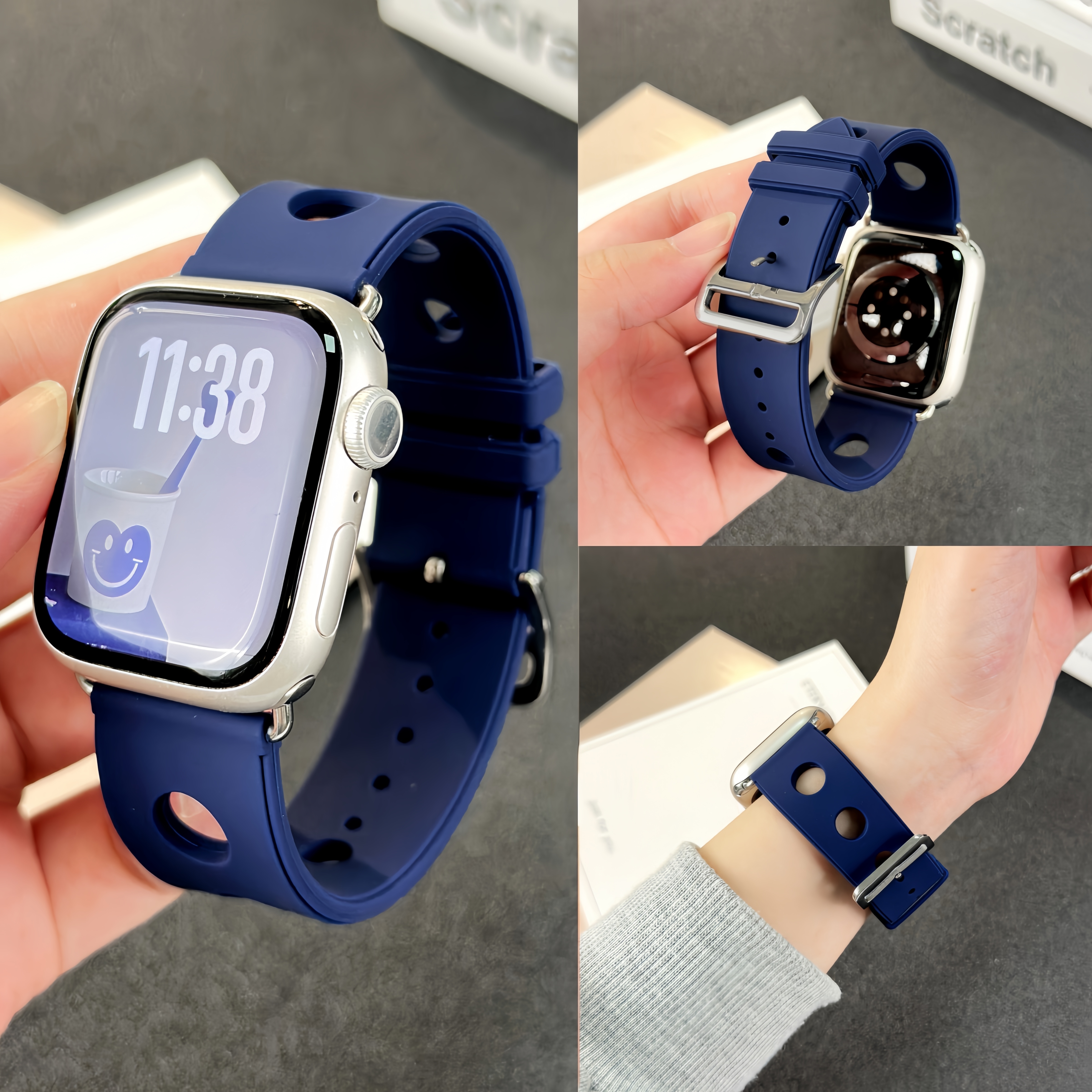 适用iwatch硅胶手表带