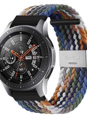 适用华为GT6/5手表表带GT4/3尼龙Watch5/4/3/2Pro弹力编织2E弹力荣耀Magic2智能GS3i运动22男20女46mm表盘