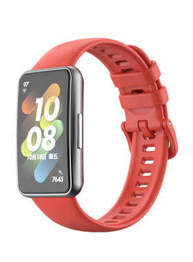 适用华为手环7/8彩色硅胶手表带NFC版表带七手环运动替换腕带配件7Pro智能手表链7男女款替换带非原装华为7/8