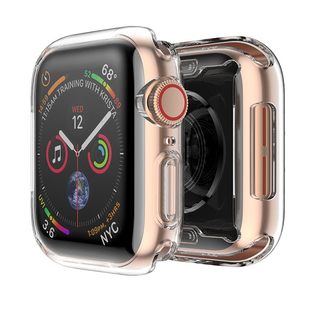 适用iwatch8/7保护壳applewatch3保护套iwatch5全包电镀防摔壳iwatch6/SE/5/4/3/2/1代硅胶TPU软壳s5男女通潮