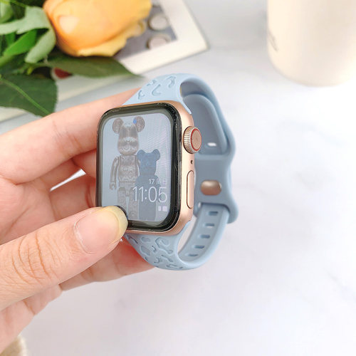 适用iwatch硅胶小蛮腰表带