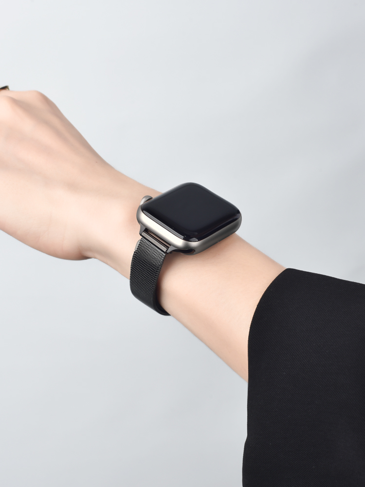 适用iwatch8/9苹果手表s8表带apple watch7/6/5/4/3代ultra米兰金属卡扣s7智能s9配件s6男女款s5手表带运动潮-封面