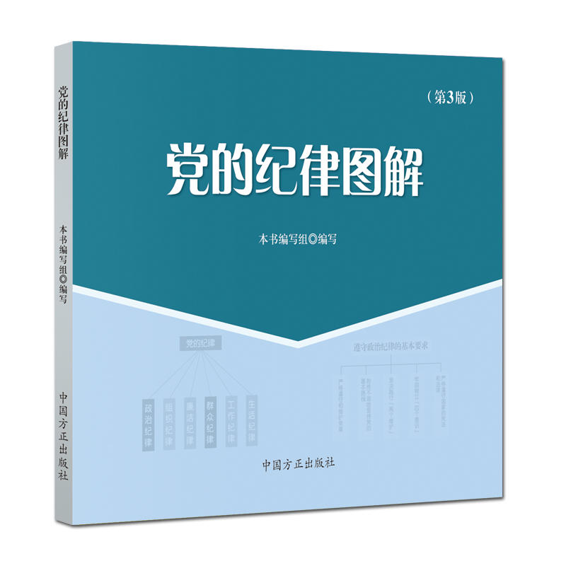 正版 党的纪律图解 第3版 中国方正出版社 党员干部纪检监察党纪党规条例党的纪律概述政治廉洁组织生活工作纪律9787517406617