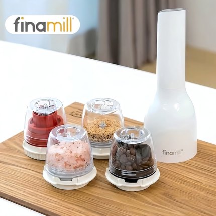 中餐厅姜妍同款finamill电动香料研磨器海盐黑胡椒粒花椒户外烧烤