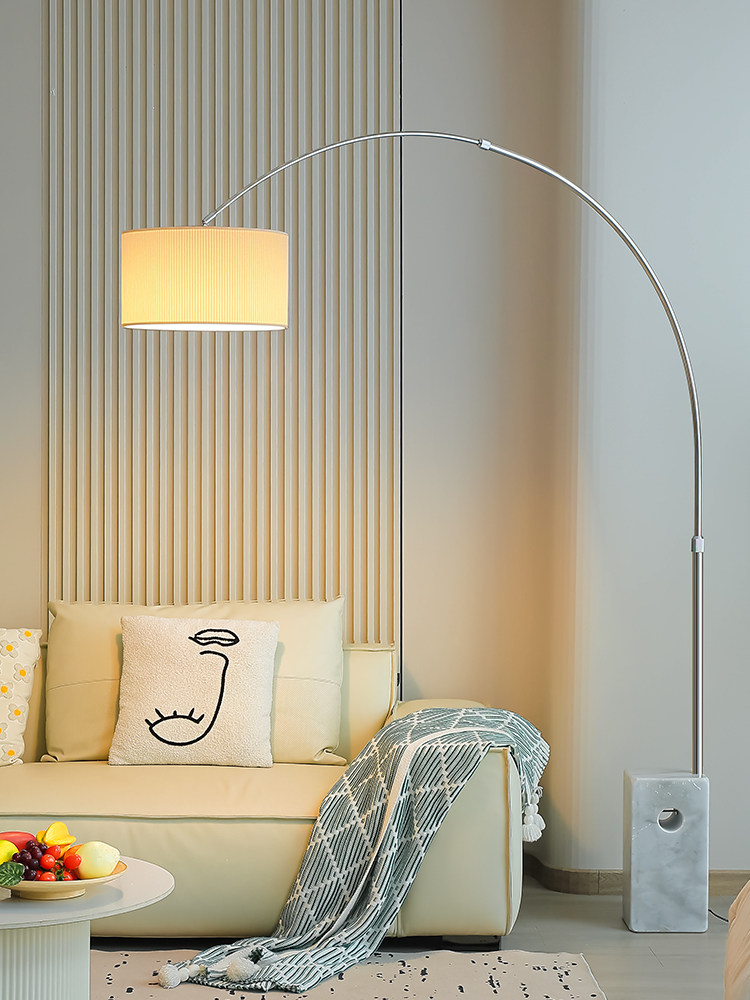 意式极简钓鱼灯客厅沙发旁边高级氛围感艺术现代装饰卧室落地台灯