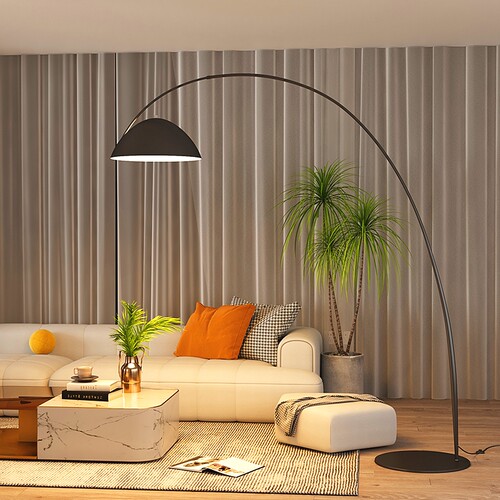 轻奢高档客厅网红弧形艺术钓鱼灯