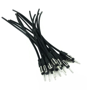 供应大众汽车灯笼插头焊接式装配式 红白黑色转接头 汽车收音天线