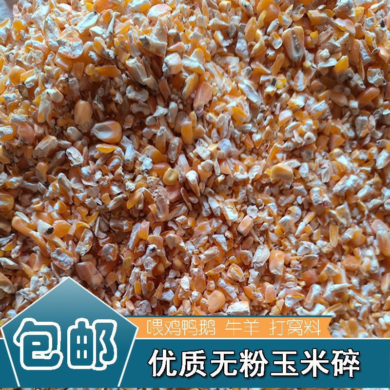 玉米碎原粮喂鸡鸭鹅猪马牛羊兔动物饲料宠物钓鱼打窝苞米玉米渣