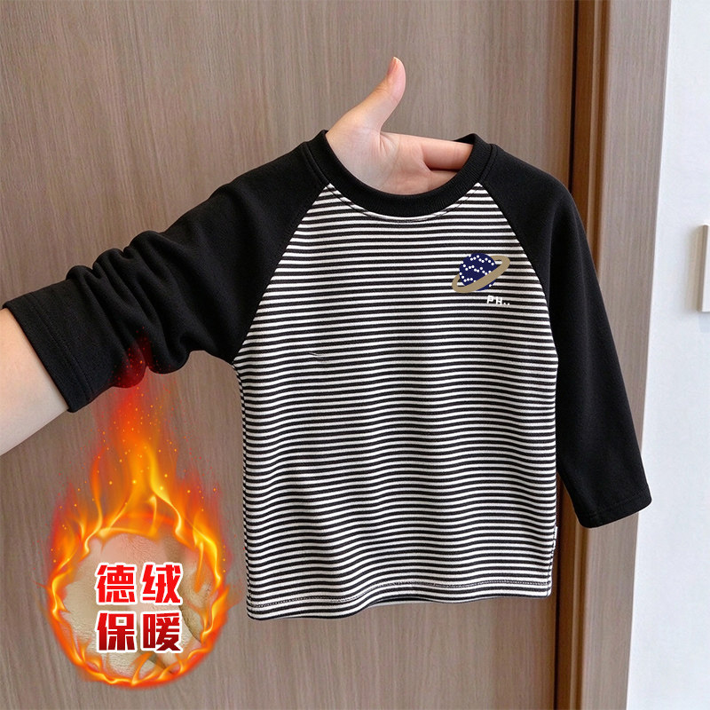 漏韩版儿童秋冬保暖长袖T