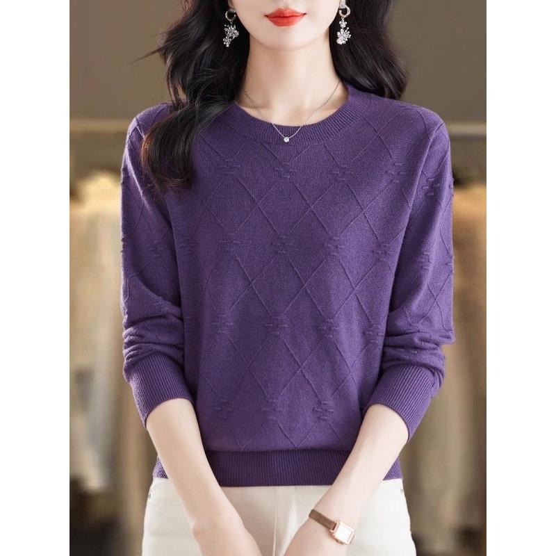 秋季短款针织毛衣女2025新款爆款春秋薄款长袖小衫内搭上衣打底衫