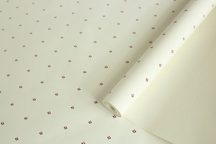 美国进口约克纯纸墙纸简约美式 白底红色图案客厅卧室书房满铺墙纸