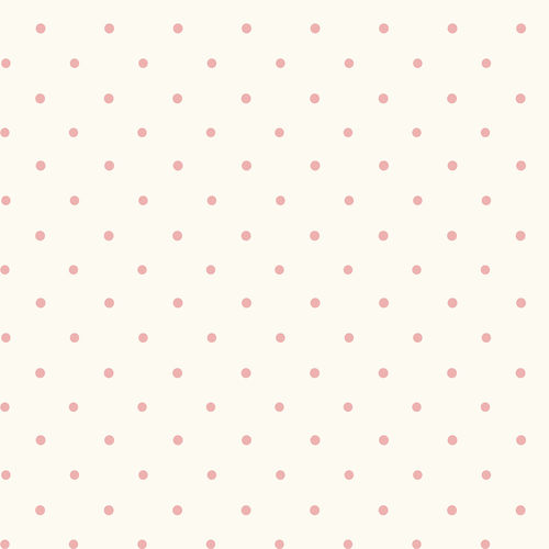 美式田园墙纸木浆纯纸环保儿童房女孩房粉色圆点卧室满墙裙铺壁纸