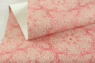 美国进口约克纯纸壁纸粉红色蕾丝欧式 花纹卧室女孩房床头背景墙纸