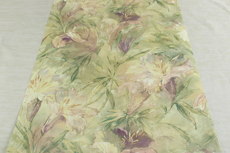 进口WQ纯纸美式乡村墙纸油画田园大花客厅卧室电视玄关背景墙壁纸