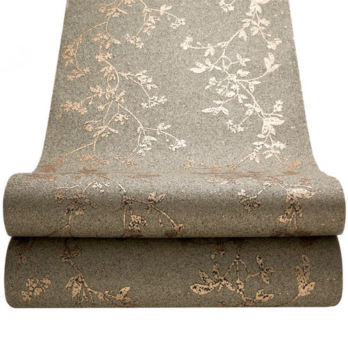 纯天然矿物蛭石墙纸隔音隔热保温防火欧式客厅卧室玄关背景墙壁纸