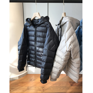 M家轻量及！轻奢简约90%白鹅绒保暖短款面包服连帽羽绒服外套秋冬